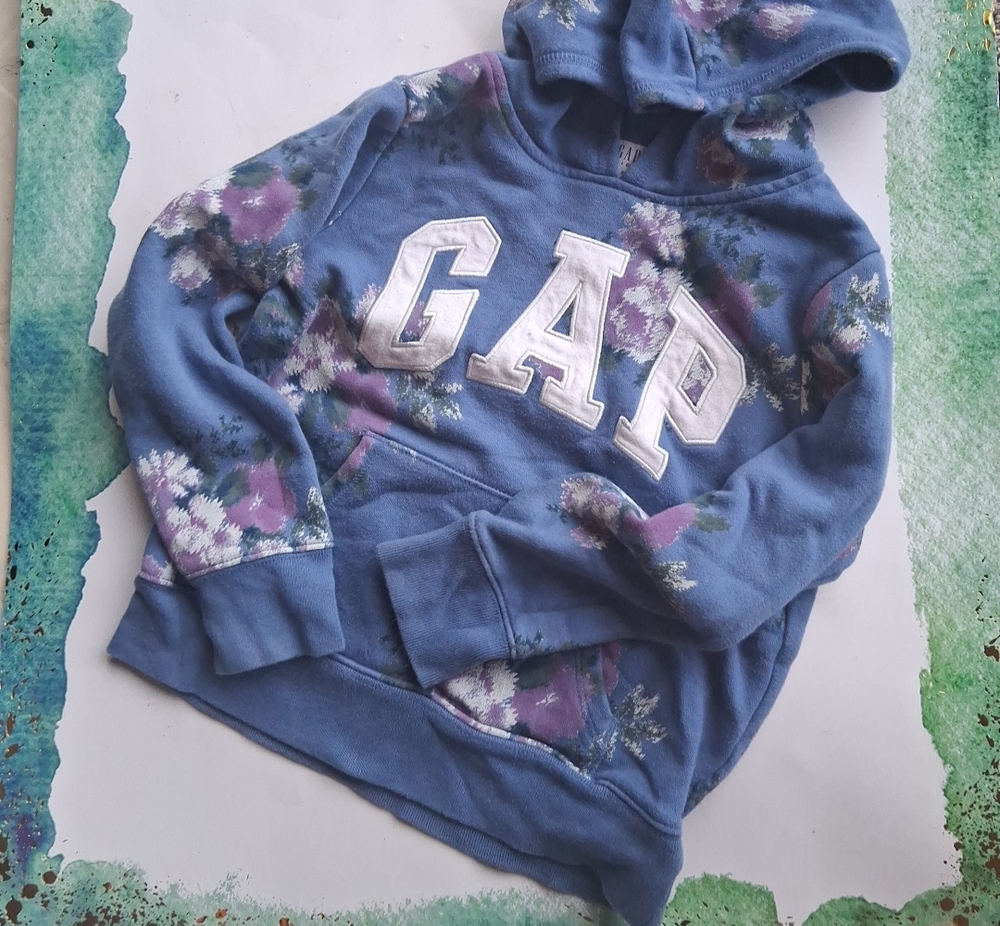 Floral GAP Floral Blue Hoodie